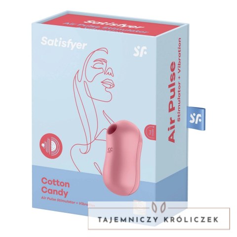 Satisfyer Cotton Candy Pulsacyjny model Air Pulse, silikonowy, rożowy Satisfyer