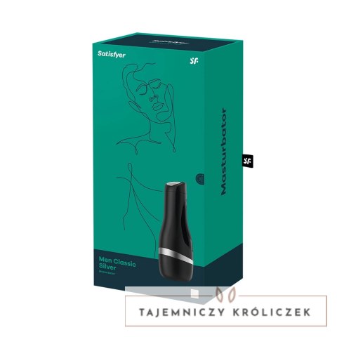 Satisfyer Men Classic - urządzenie intymne dla mężczyzn, czarne Satisfyer