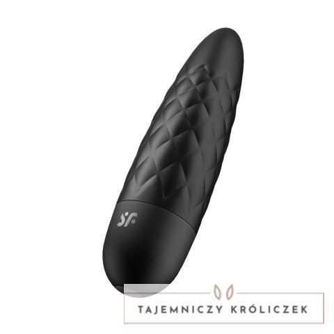 Satisfyer Power Bullet 5 czarny - kompaktowy model z teksturą Satisfyer
