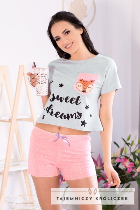 Piżama Russet Foxy Szaro-Różowy L/XL LivCo Corsetti