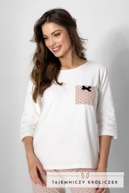 Piżama Eliza Ecru-Powder Pink XL Momenti Per Me