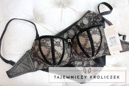 Biustonosz Galicia PU-146 Czarno-Beżowy 65C Kinga