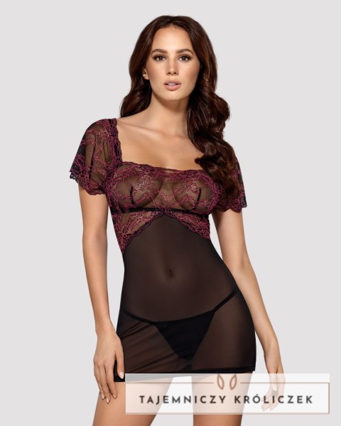 Koszulka Sedusia + stringi GRATIS! Czarny L/XL Obsessive