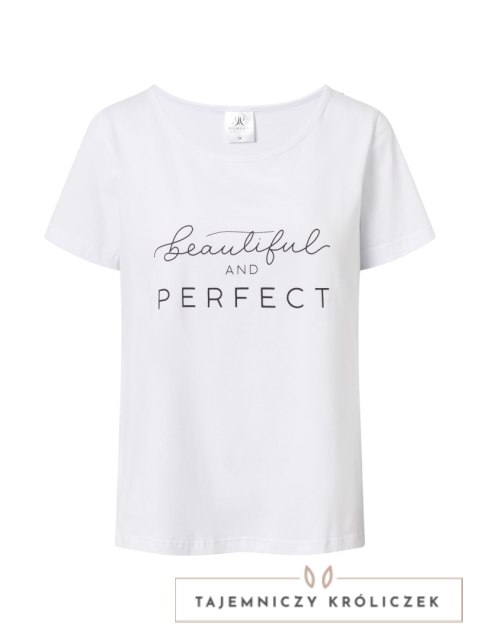 Piżama Flawless White-Pink XL Momenti Per Me
