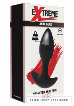 Extreme by Hidden Desire Weighted Anal Plug 360g silikonowy czarny Hidden Desire