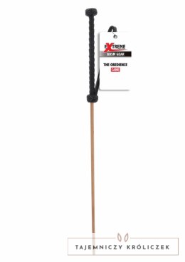 HIDDEN DESIRE EXTREME The Obedience Cane silikonowy bat czarny Hidden Desire