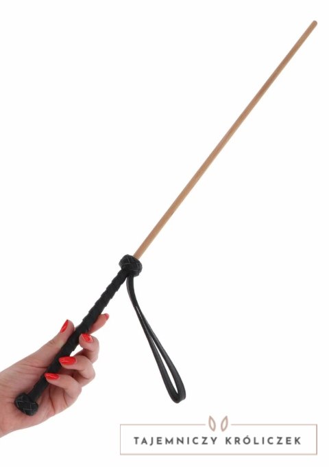 HIDDEN DESIRE EXTREME The Obedience Cane silikonowy bat czarny Hidden Desire