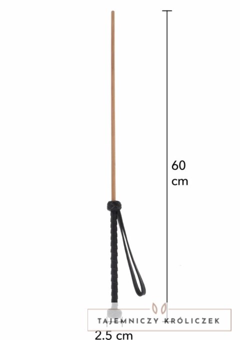HIDDEN DESIRE EXTREME The Obedience Cane silikonowy bat czarny Hidden Desire