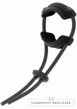 Hidden Desire Adjustable Comfort C-Ring silikonowy pierścień regulowany czarny Hidden Desire