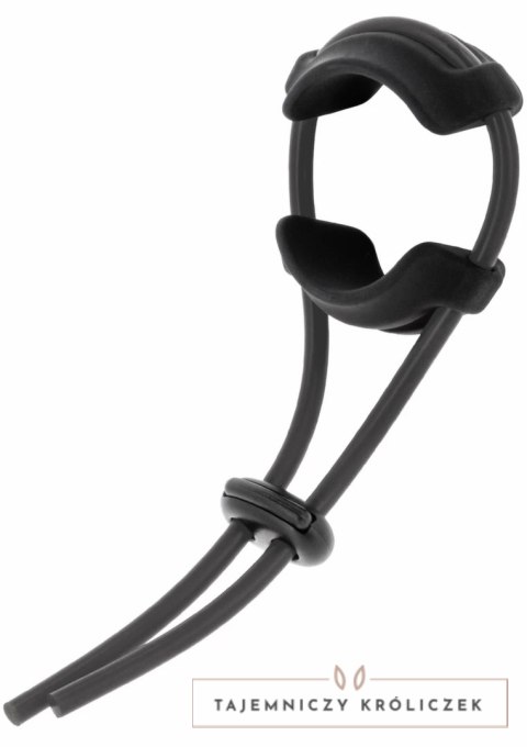 Hidden Desire Adjustable Comfort C-Ring silikonowy pierścień regulowany czarny Hidden Desire