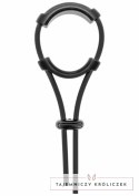 Hidden Desire Adjustable Comfort C-Ring silikonowy pierścień regulowany czarny Hidden Desire
