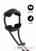 Hidden Desire Adjustable Comfort C-Ring silikonowy pierścień regulowany czarny Hidden Desire