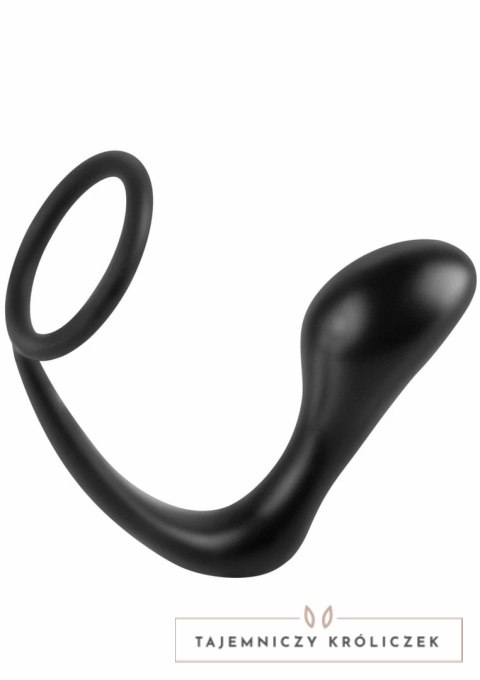 Hidden Desire Ass Delight Prostate Plug silikonowy z pierścieniem, anatomiczny kształt Hidden Desire