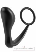 Hidden Desire Ass Delight Prostate Plug silikonowy z pierścieniem, anatomiczny kształt Hidden Desire