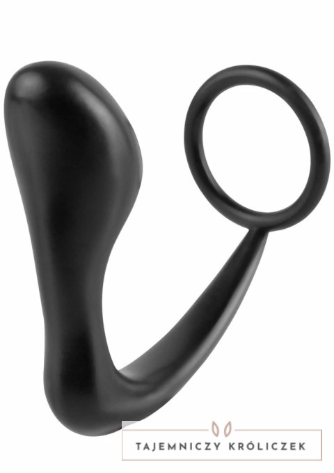 Hidden Desire Ass Delight Prostate Plug silikonowy z pierścieniem, anatomiczny kształt Hidden Desire