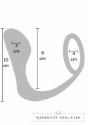 Hidden Desire Ass Delight Prostate Plug silikonowy z pierścieniem, anatomiczny kształt Hidden Desire