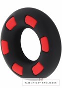 Hidden Desire Super Stud C-Ring silikonowy pierścień z wypustkami elastyczny Hidden Desire