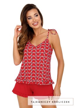 Piżama Love 1/2 Red Czerwony 40 Donna