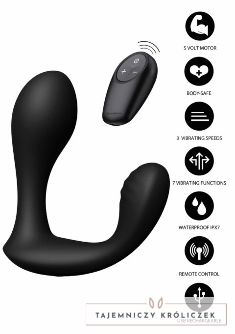 Hidden Desire Bullseye Prostate Plug wibrujący anatomiczny masażer z pilotem USB-C Hidden Desire
