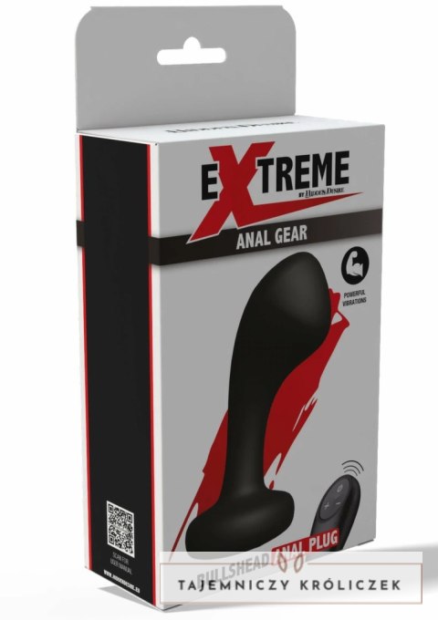 Hidden Desire Bullshead Power Anal Plug model z pilotem, 10 trybow, USB-C, czarny Hidden Desire