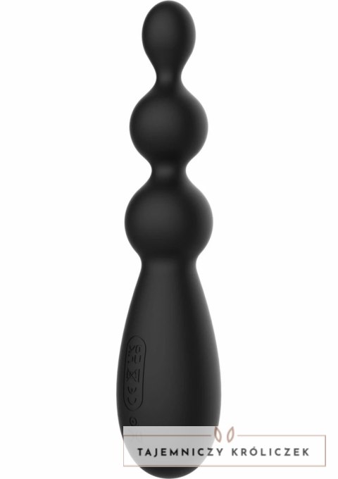 Hidden Desire Extreme Triple Thrill Anal Vibrator silikonowy 3-kulkowy czarny Hidden Desire