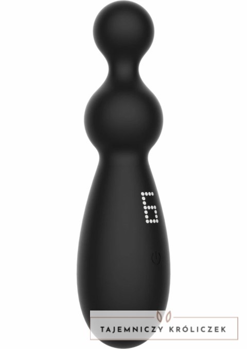 Hidden Desire Extreme Twin Thrill Anal Vibrator silikonowy, wielofunkcyjny, czarny Hidden Desire