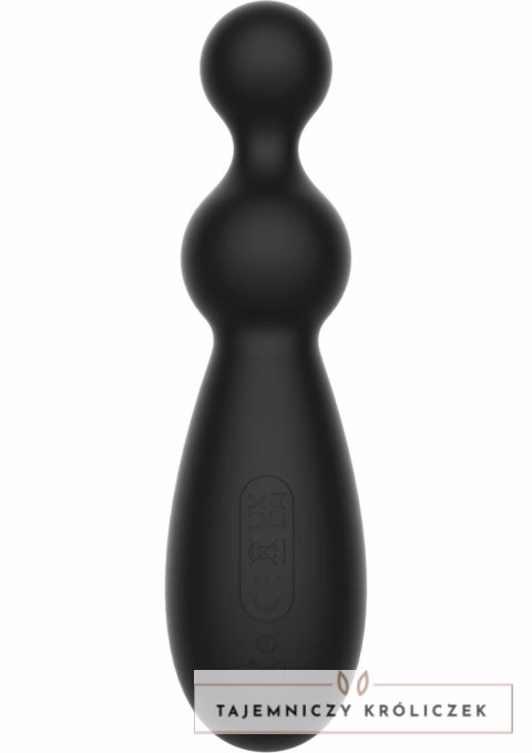 Hidden Desire Extreme Twin Thrill Anal Vibrator silikonowy, wielofunkcyjny, czarny Hidden Desire