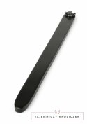 Hidden Desire Genuine Leather Ruler - elegancki skorzany liniał 40 cm czarny Hidden Desire