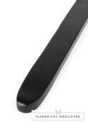 Hidden Desire Genuine Leather Ruler - elegancki skorzany liniał 40 cm czarny Hidden Desire