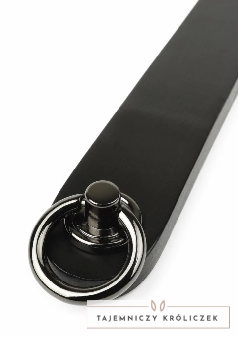 Hidden Desire Genuine Leather Ruler - elegancki skorzany liniał 40 cm czarny Hidden Desire