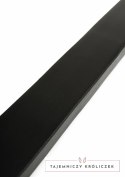 Hidden Desire Genuine Leather Ruler - elegancki skorzany liniał 40 cm czarny Hidden Desire