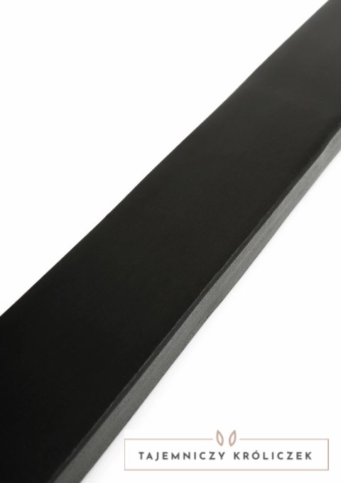 Hidden Desire Genuine Leather Ruler - elegancki skorzany liniał 40 cm czarny Hidden Desire