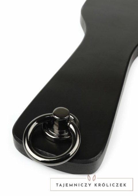 Hidden Desire Genuine Leather Spank Paddle - skorzana płetwa do masażu, czarna Hidden Desire