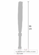 Hidden Desire Genuine Leather Whip 55cm - elegancki bat z naturalnej skory Hidden Desire