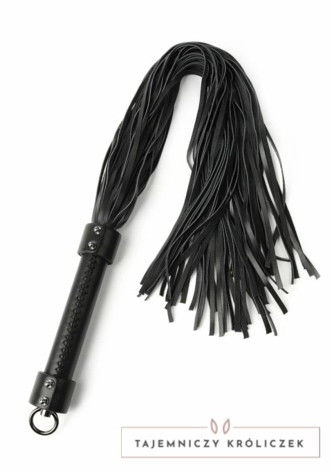 Hidden Desire Genuine Leather Whip 75cm - skorzany bat z metalowym uchwytem Hidden Desire