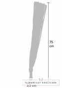 Hidden Desire Genuine Leather Whip 75cm - skorzany bat z metalowym uchwytem Hidden Desire