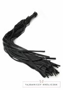Hidden Desire Genuine Leather Whip 75cm - skorzany bat z metalowym uchwytem Hidden Desire