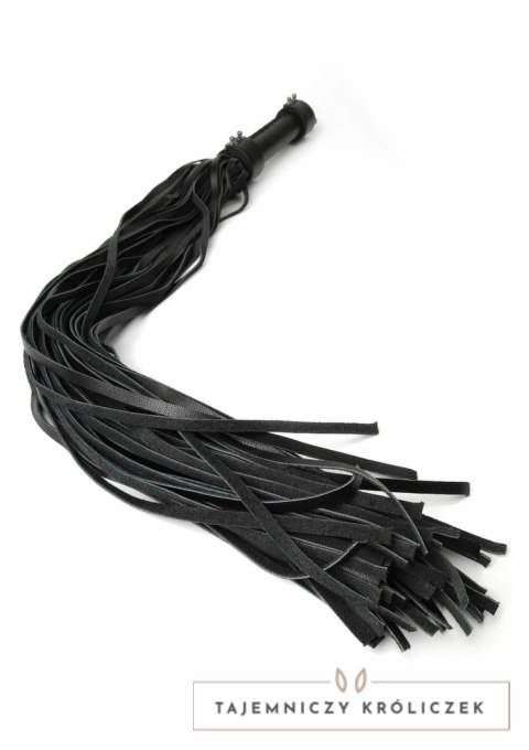 Hidden Desire Genuine Leather Whip 75cm - skorzany bat z metalowym uchwytem Hidden Desire