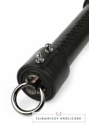 Hidden Desire Genuine Leather Whip 75cm - skorzany bat z metalowym uchwytem Hidden Desire