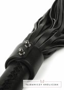 Hidden Desire Genuine Leather Whip 75cm - skorzany bat z metalowym uchwytem Hidden Desire