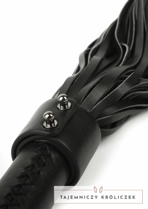 Hidden Desire Genuine Leather Whip 75cm - skorzany bat z metalowym uchwytem Hidden Desire
