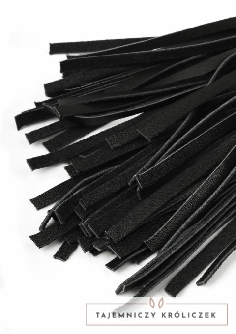 Hidden Desire Genuine Leather Whip 75cm - skorzany bat z metalowym uchwytem Hidden Desire