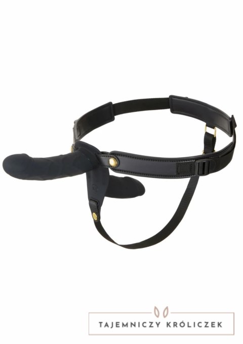 Hidden Desire INFERNO Double Vibrating Strap-On Silicone 14 cm - podwojna stymulacja, pilot Hidden Desire