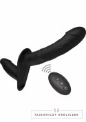 Hidden Desire INFERNO Double Vibrating Strap-On Silicone 14 cm - podwojna stymulacja, pilot Hidden Desire