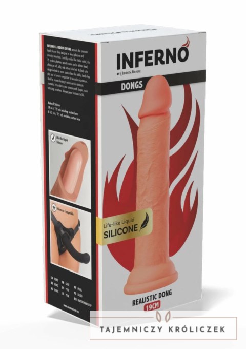 INFERNO by HIDDEN DESIRE Liquid Silicone 19 cm - model z przyssawką Hidden Desire