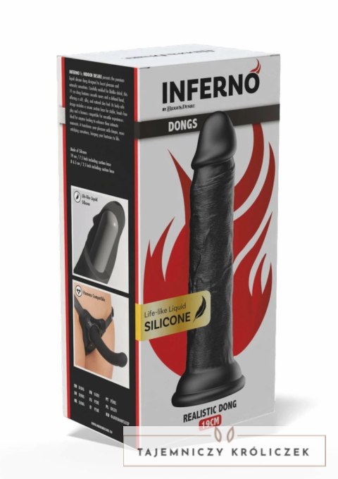 INFERNO by HIDDEN DESIRE Liquid Silicone 19 cm - model z przyssawką Hidden Desire