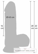 INFERNO by HIDDEN DESIRE Liquid Silicone 20 cm - model anatomiczny, dwuwarstwowy Hidden Desire