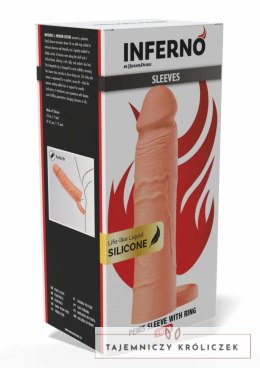 INFERNO by HIDDEN DESIRE Liquid Silicone Sleeve z Pierścieniem 18 cm Hidden Desire
