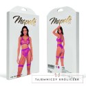 Mapele Floral Fishnet Komplet 2-częściowy Rożowy Orchid One Size Mapale