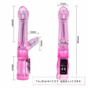 BAILE Intymny Kochanek Liliowy - wielofunkcyjny wibrator wodoodporny 23 cm BAILE